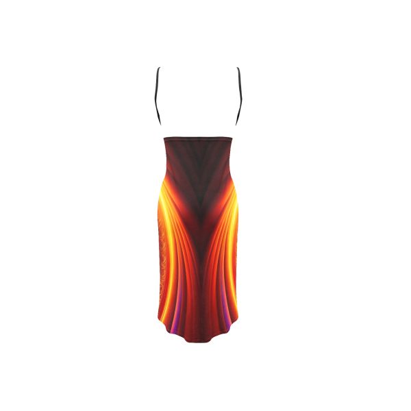 🌟🌺 Scarlett Radial Starlet Backless Beach Dress: A Vision in Red and Radiance! 🌺🌟