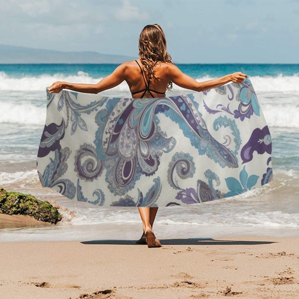 Beach Towel Tales: Where Paisley Meets The Party!