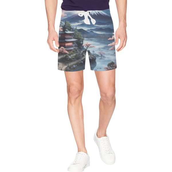 Origami Oceans Beach Shorts: Folded Fantasies by the Sea