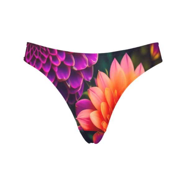 Floral Fandango™ Thong Panties 💃 Dance, Dream, and Dazzle in Every Hue 🌸