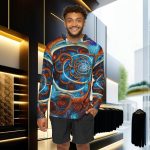Men's Sports Warmup Hoodie: Dive Down the Wormhole of Workout Wonder! 🌀🏋️‍♂️🎤