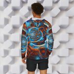 Men's Sports Warmup Hoodie: Dive Down the Wormhole of Workout Wonder! 🌀🏋️‍♂️🎤