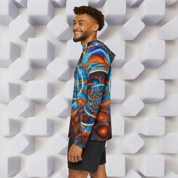 Men's Sports Warmup Hoodie: Dive Down the Wormhole of Workout Wonder! 🌀🏋️‍♂️🎤