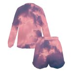 🌅 Chase the Sunsets: The Pink Skies Long Sleeve Pajama Set for Women