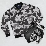 Camo Reimagined: The 'Urban Stealth' Men's Bomber Jacket