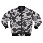 Camo Reimagined: The 'Urban Stealth' Men's Bomber Jacket