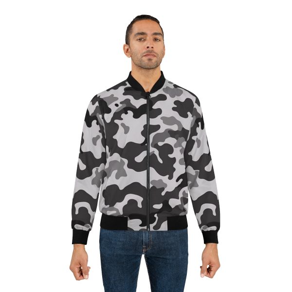 Camo Reimagined: The 'Urban Stealth' Men's Bomber Jacket