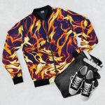 Blaze of Glory: The Men's Bomber Jacket That's Lit 🔥