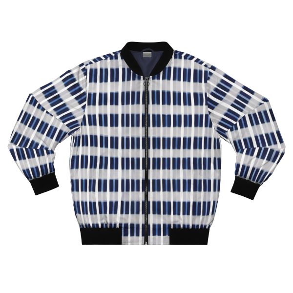 Checkerboard Chic: The Men's Bomber Jacket with Timeless Elegance