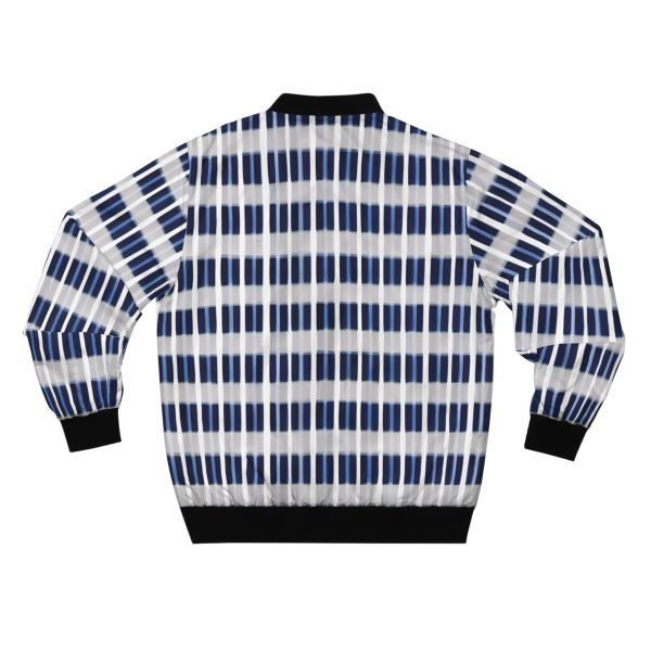 Checkerboard Chic: The Men's Bomber Jacket with Timeless Elegance