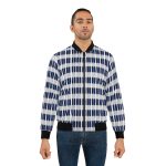 Checkerboard Chic: The Men's Bomber Jacket with Timeless Elegance