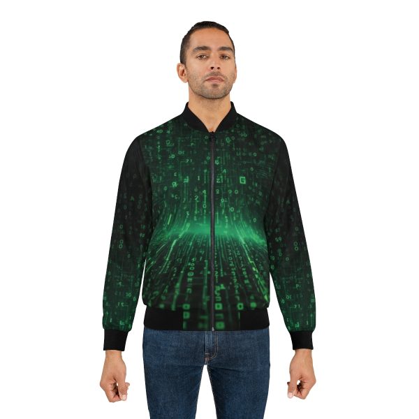 Code of Cool: The Matrix-Inspired Men's Bomber Jacket