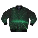Code of Cool: The Matrix-Inspired Men's Bomber Jacket