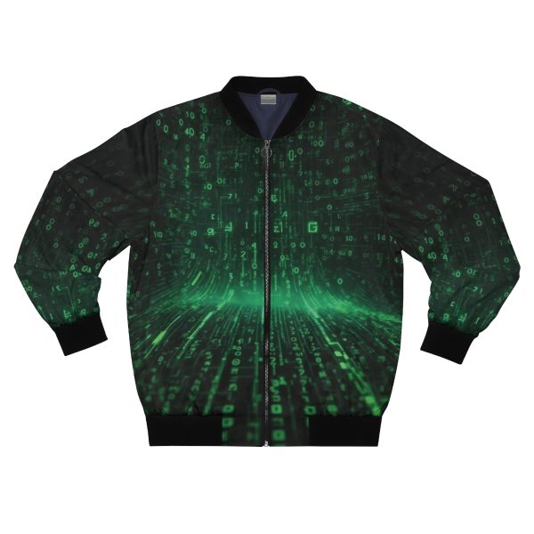 Code of Cool: The Matrix-Inspired Men's Bomber Jacket