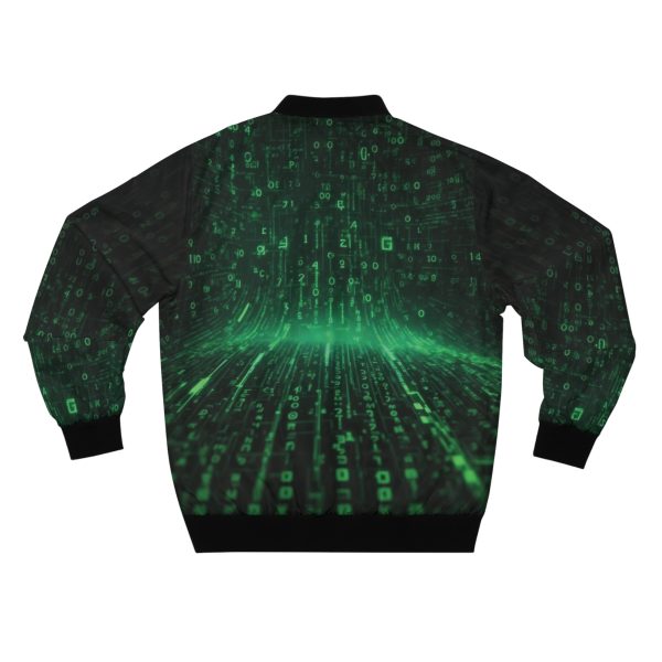 Code of Cool: The Matrix-Inspired Men's Bomber Jacket