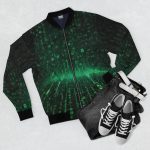 Code of Cool: The Matrix-Inspired Men's Bomber Jacket