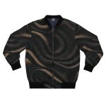Shadow Serpent: The Men's Bomber Jacket with a Dark Wave Twist