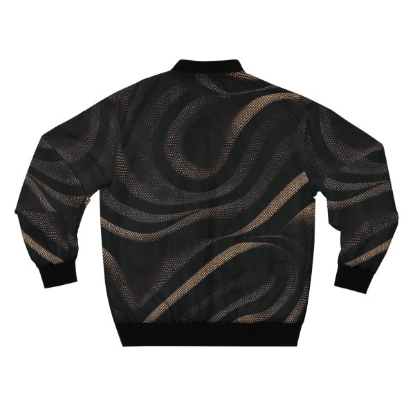 Shadow Serpent: The Men's Bomber Jacket with a Dark Wave Twist