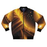 Golden Warp Speed: The Men's Bomber Jacket That Breaks Fashion Boundaries