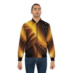 Golden Warp Speed: The Men's Bomber Jacket That Breaks Fashion Boundaries