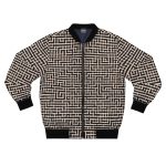 Maze Master: The Men's Bomber Jacket That's a Mind-Bending Marvel