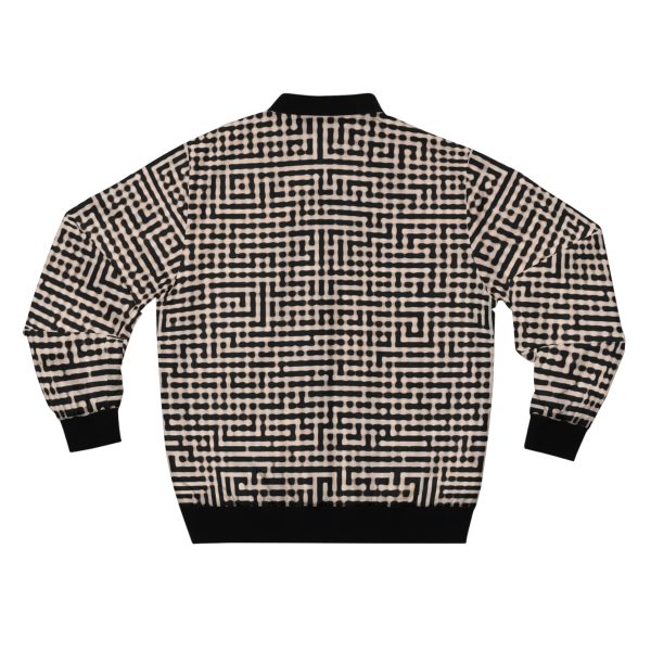 Maze Master: The Men's Bomber Jacket That's a Mind-Bending Marvel