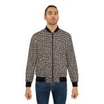 Maze Master: The Men's Bomber Jacket That's a Mind-Bending Marvel
