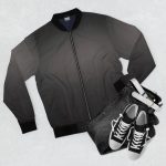 Blackout Swagger: Men's Bomber Jacket - Elevate Your Style Game!