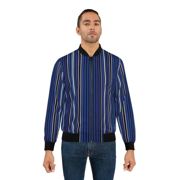 The Understated Maverick: A Guide to the Men's Classic Striped Bomber Jacket
