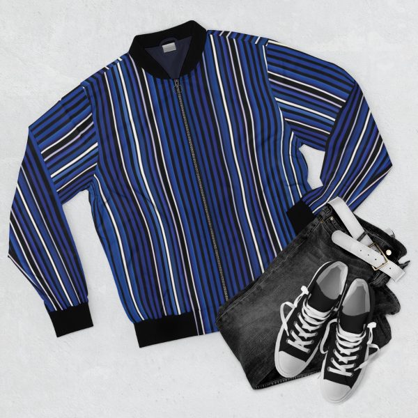 The Understated Maverick: A Guide to the Men's Classic Striped Bomber Jacket
