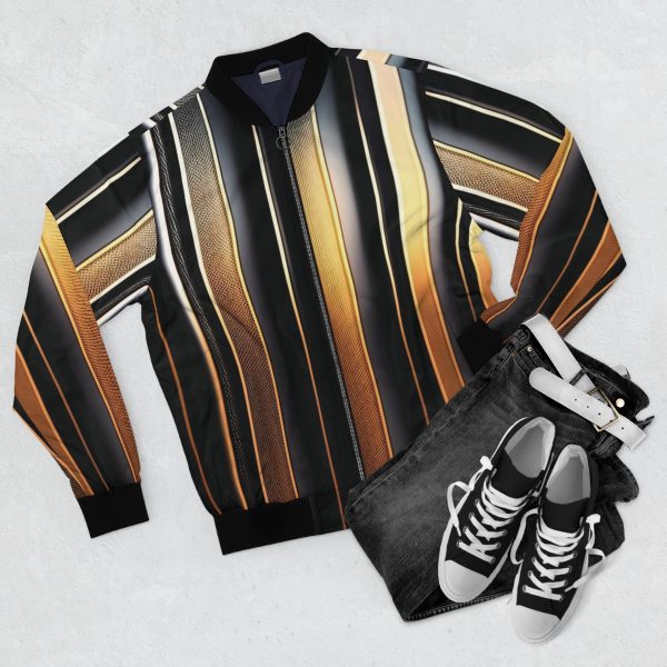 Referee Refined: The Striking Men's Bomber Jacket for Evening Escapades