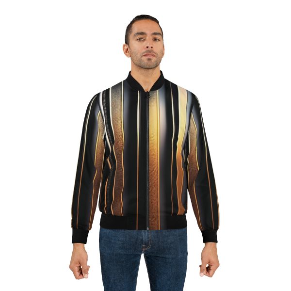 Referee Refined: The Striking Men's Bomber Jacket for Evening Escapades