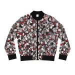 The Abstract Rose Petal & Snowstorm Women's Bomber Jacket