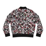 The Abstract Rose Petal & Snowstorm Women's Bomber Jacket