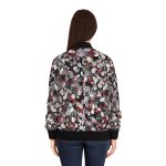The Abstract Rose Petal & Snowstorm Women's Bomber Jacket