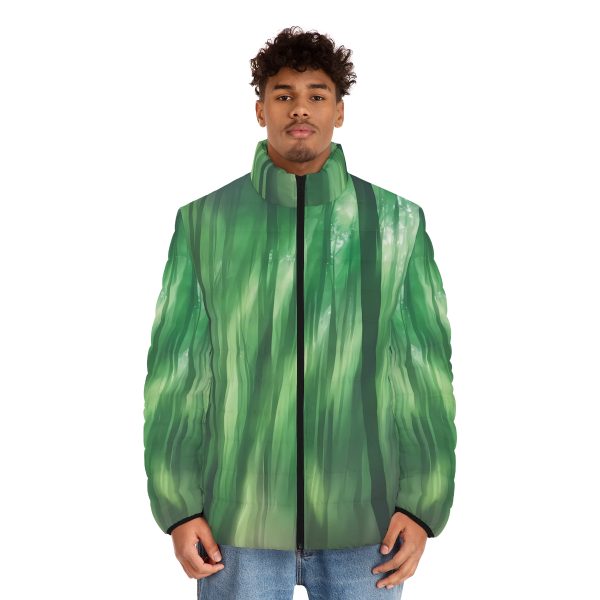 Forest Fables & Urban Legends: The 'Emerald Enigma' Men's Winter Jacket