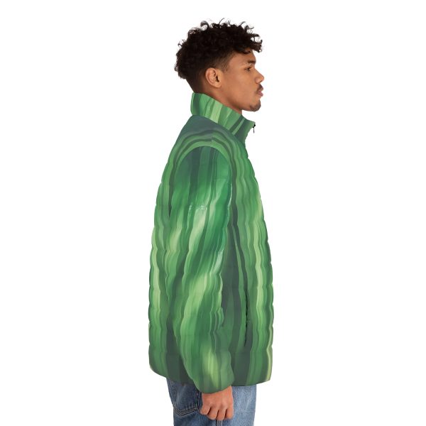 Forest Fables & Urban Legends: The 'Emerald Enigma' Men's Winter Jacket