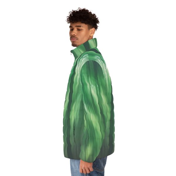 Forest Fables & Urban Legends: The 'Emerald Enigma' Men's Winter Jacket