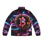Crypto Cool: The Bitcoin Blizzard Men's Winter Coat đâď¸