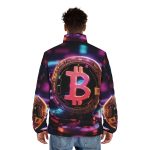 Crypto Cool: The Bitcoin Blizzard Men's Winter Coat đâď¸