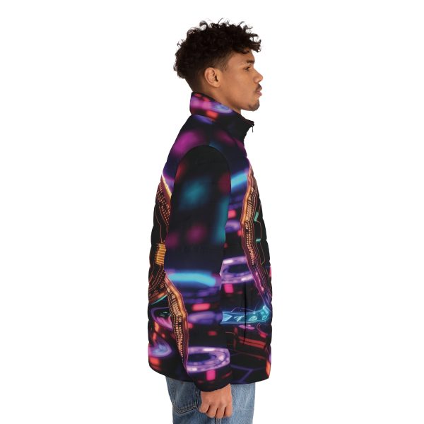 Crypto Cool: The Bitcoin Blizzard Men's Winter Coat đâď¸