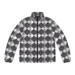 The Checkmate Charm: A Men's Winter Jacket That's King of the Closet
