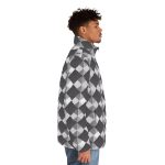 The Checkmate Charm: A Men's Winter Jacket That's King of the Closet