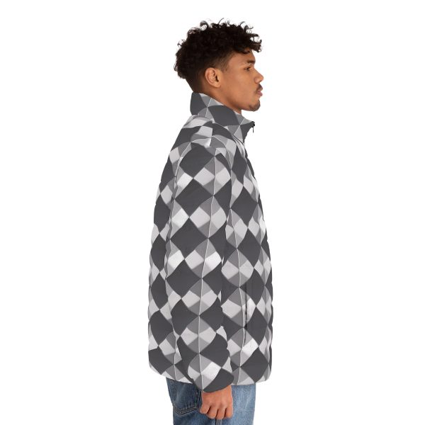 The Checkmate Charm: A Men's Winter Jacket That's King of the Closet