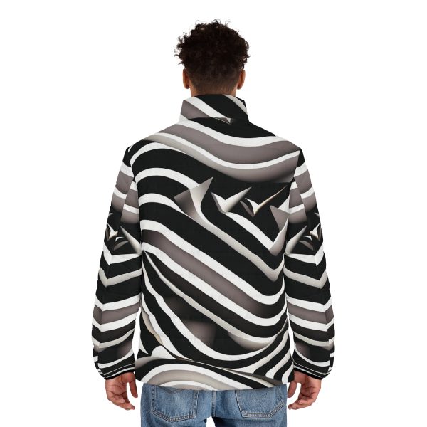 IllusionWear™ Swirls of Swagger Men's Winter Jacket - Where Style Spirals! 🌀🧥