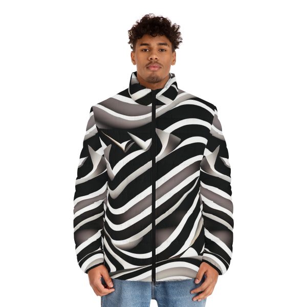 IllusionWear™ Swirls of Swagger Men's Winter Jacket - Where Style Spirals! 🌀🧥