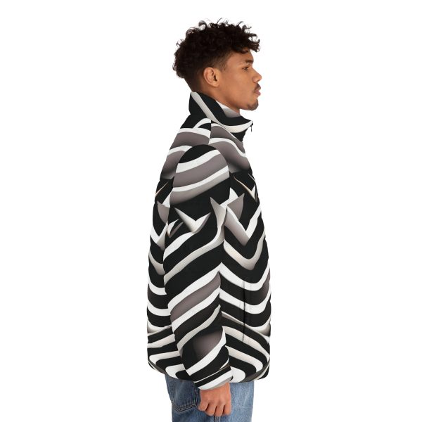 IllusionWear™ Swirls of Swagger Men's Winter Jacket - Where Style Spirals! 🌀🧥