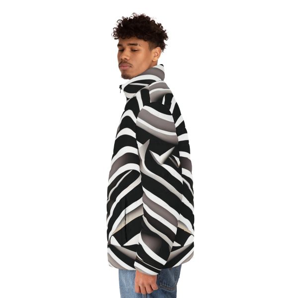 IllusionWear™ Swirls of Swagger Men's Winter Jacket - Where Style Spirals! 🌀🧥
