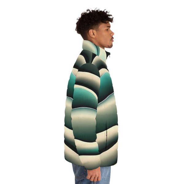 The Abstract Artistry Men's Winter Jacket ❄️