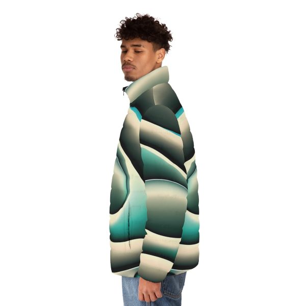 The Abstract Artistry Men's Winter Jacket ❄️